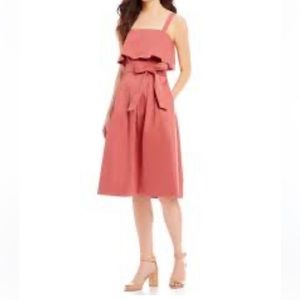 ANTONIO MELANI Belted Cristo
Ruffle Dress